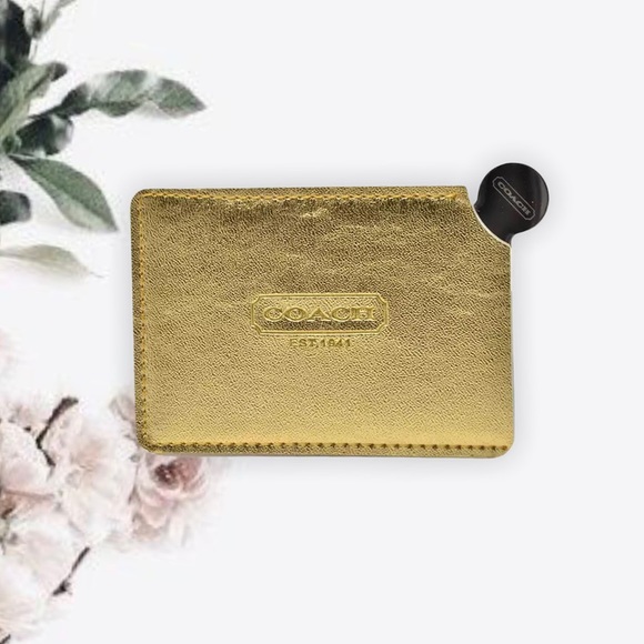 Coach Accessories - COACH | LUXURY GOLD POCKET/PURSE MIRROR